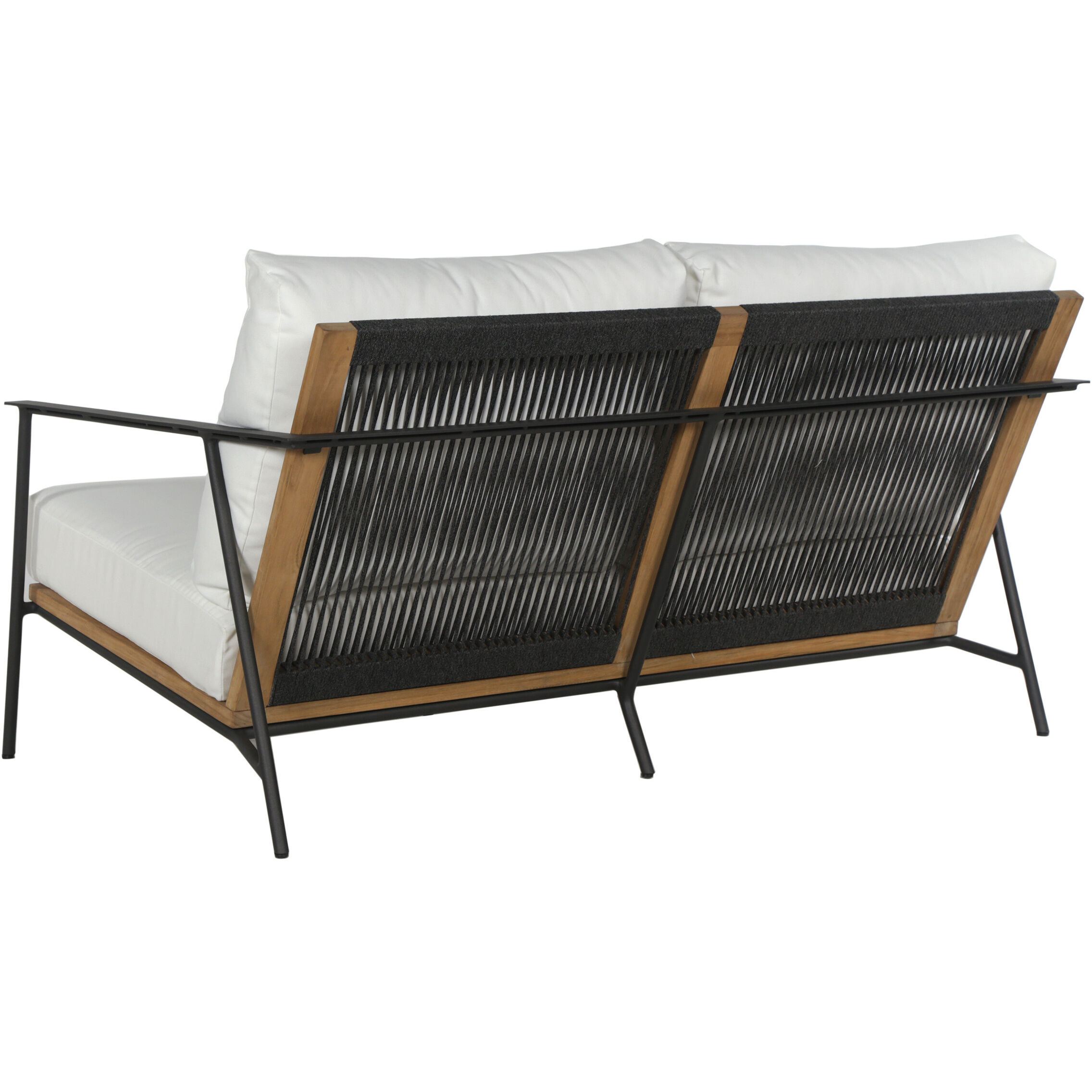 Milan Stinson White Outdoor Sofa, 2 Seater